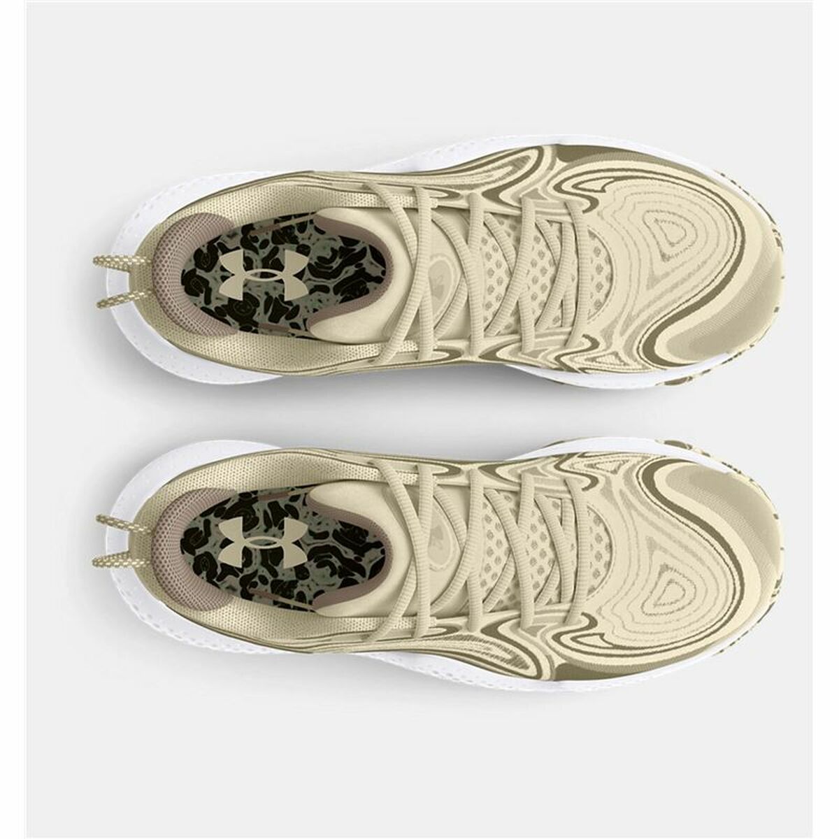 Under Armour Spawn 6 Camo Olive Light brown - Basketbalschoenen voor volwassenen