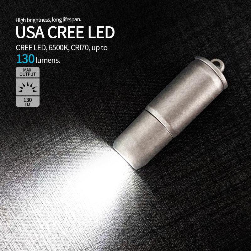 Rechargeable Keychain Flashlights 130 Lumens EDC Pocket Flashlights-0