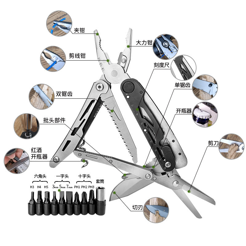 EDC Tool with 12+ Functions | Small Bottle Opener keychain with Screwdriver, Wrench, and Box Cutter for Travel, Outdoor, and Everyday Use