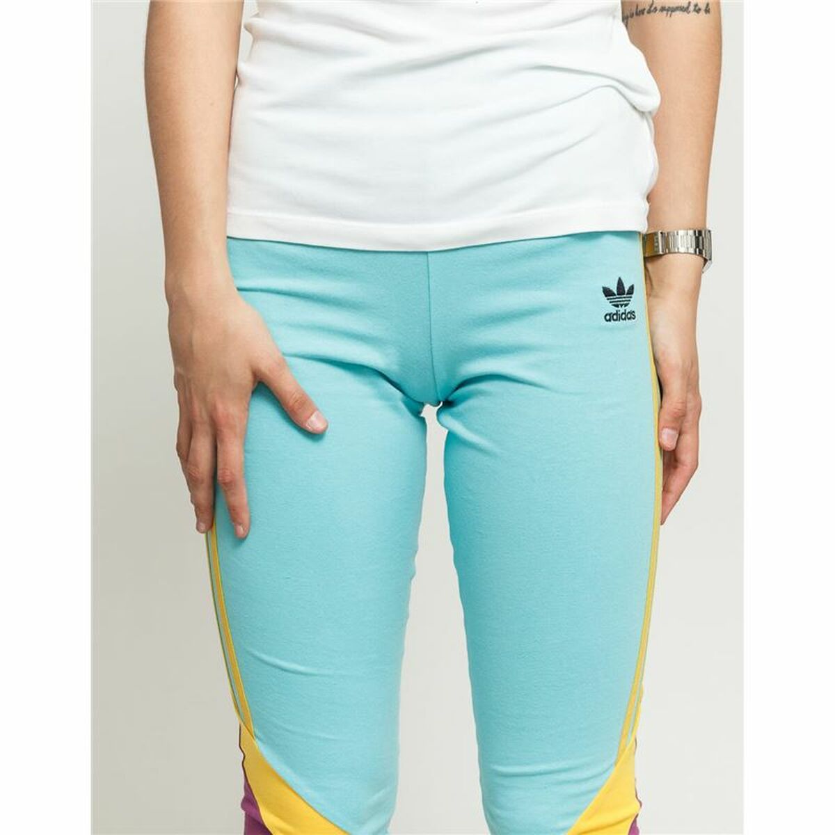 Adidas High-Waisted Aquamarine Dames Sportlegging