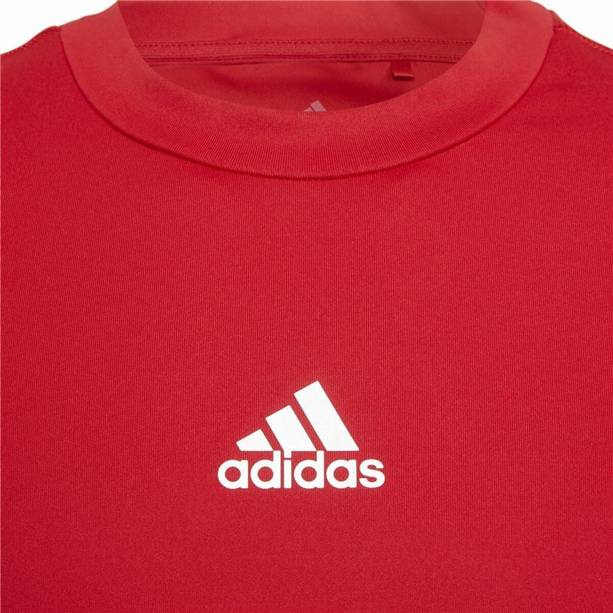 Children's Short Sleeved Football Shirt Adidas Techfit Top Red (7-8 jaar)