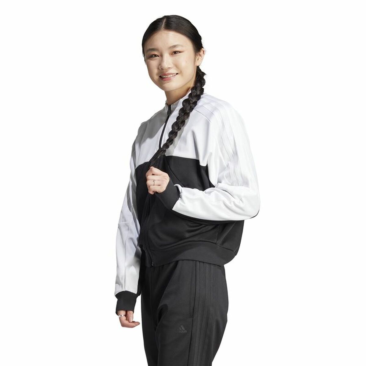 Jacket Adidas Tiro Cb Tt White Black Lady-4