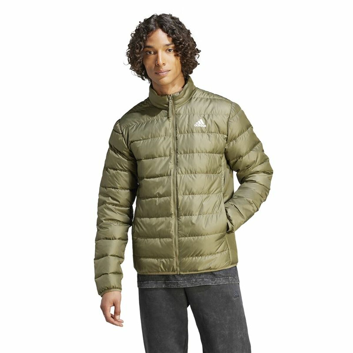 Men's Sports Jacket Adidas Essentials Lite Down Green