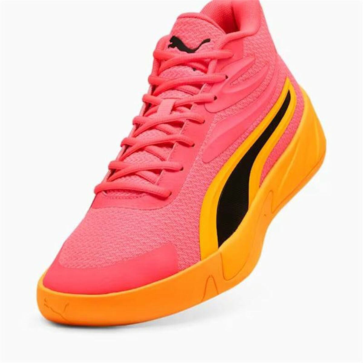 Basketball Shoes for Adults Puma Court Pro Yellow-4