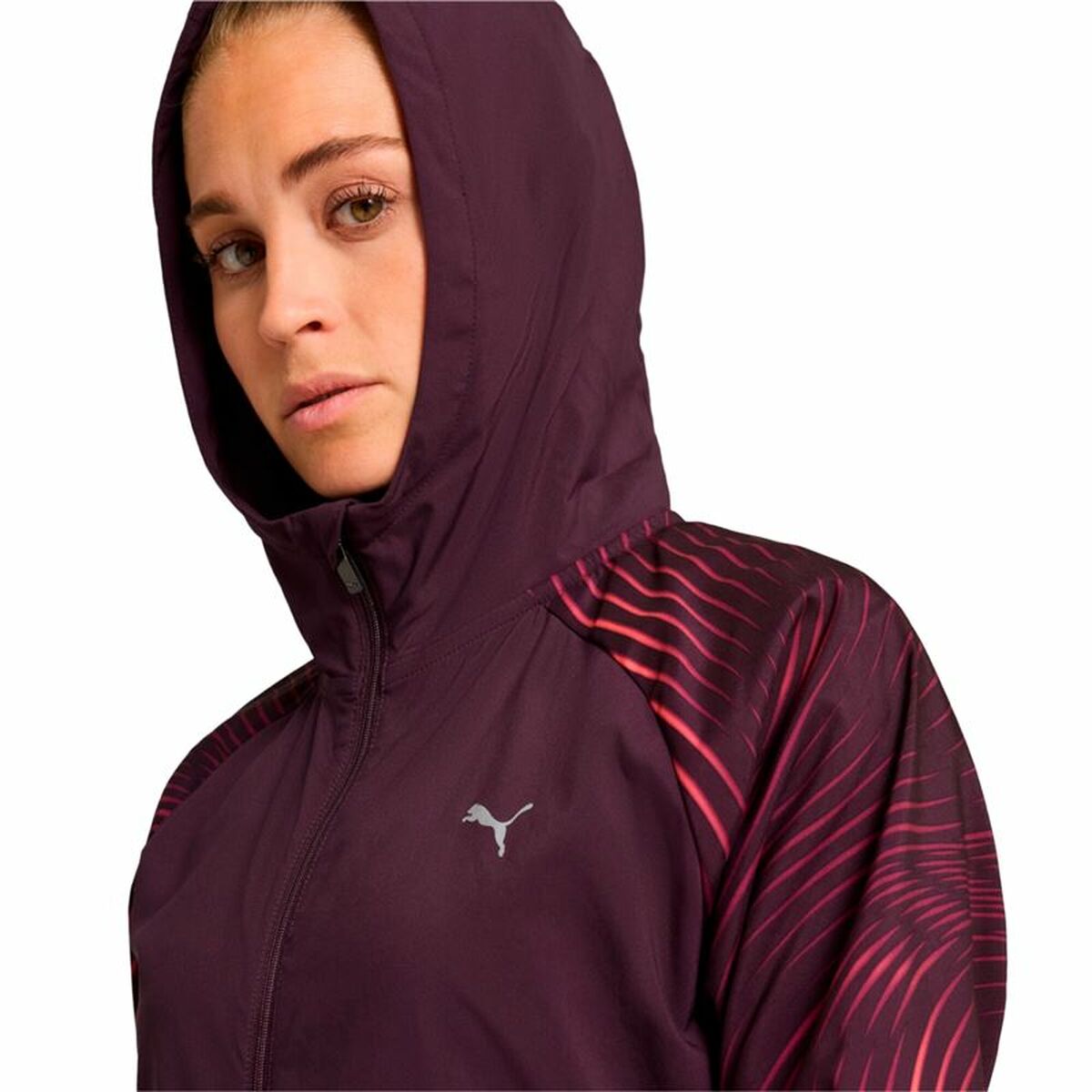 Women's Sports Jacket Puma Run Favorite Aop Woven-1
