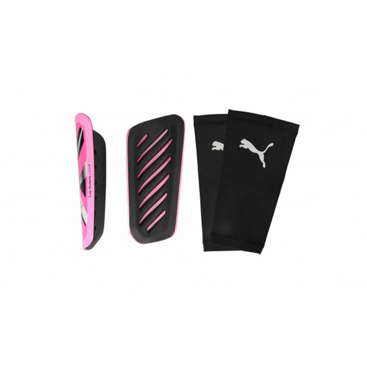 Football Shinguards Puma Ultra Light Sleeve Pink