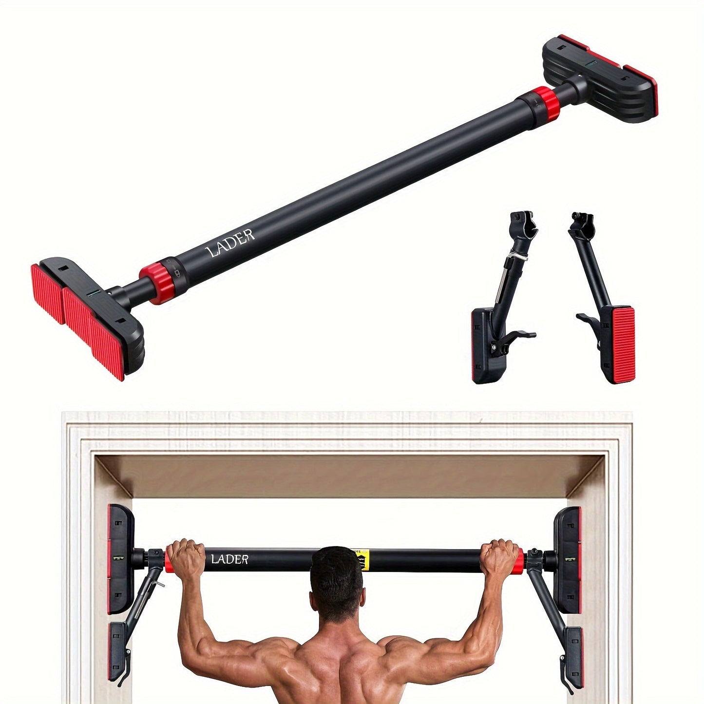 Doorway Pull-Up Bar with Support Frame-1
