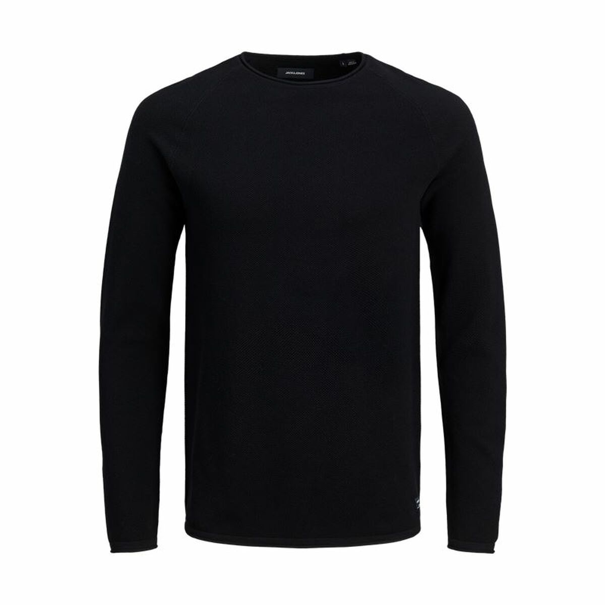 Men’s Long Sleeve T-Shirt Jack & Jones ehill Knit Black