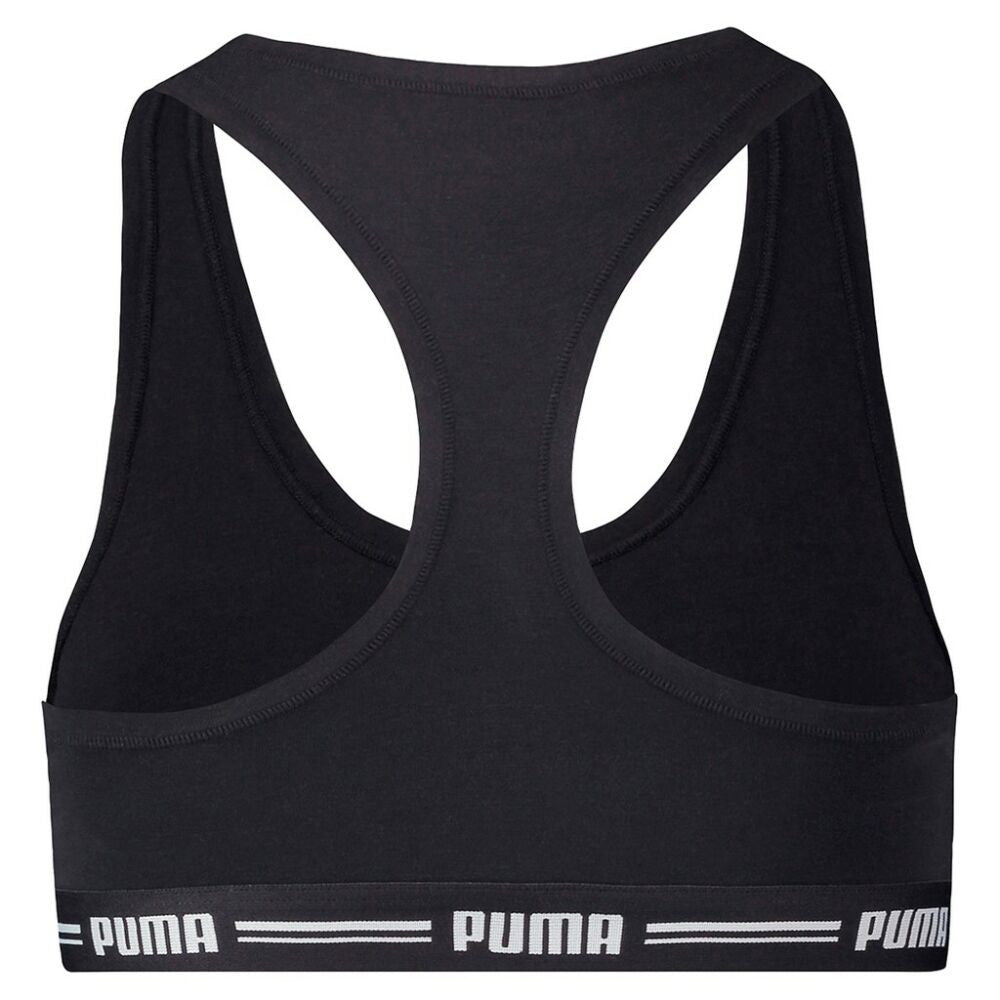 Puma women's sport bottom with rubber waist - hip style - 2 pieces/pack - black - M