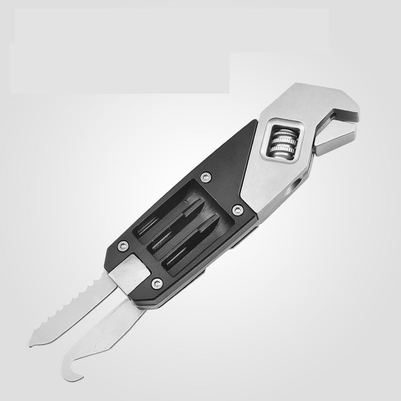 Multitool Wrench With 8 Tools/Pliers/Wire Cutter/Flat Screwdriver/Phillips Screwdriver/Portable Folding Multifunctional Adjustable Multi Purpose Stainless Steel Tool-3