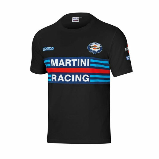 Short Sleeve T-Shirt Sparco Martini Racing Black S-0