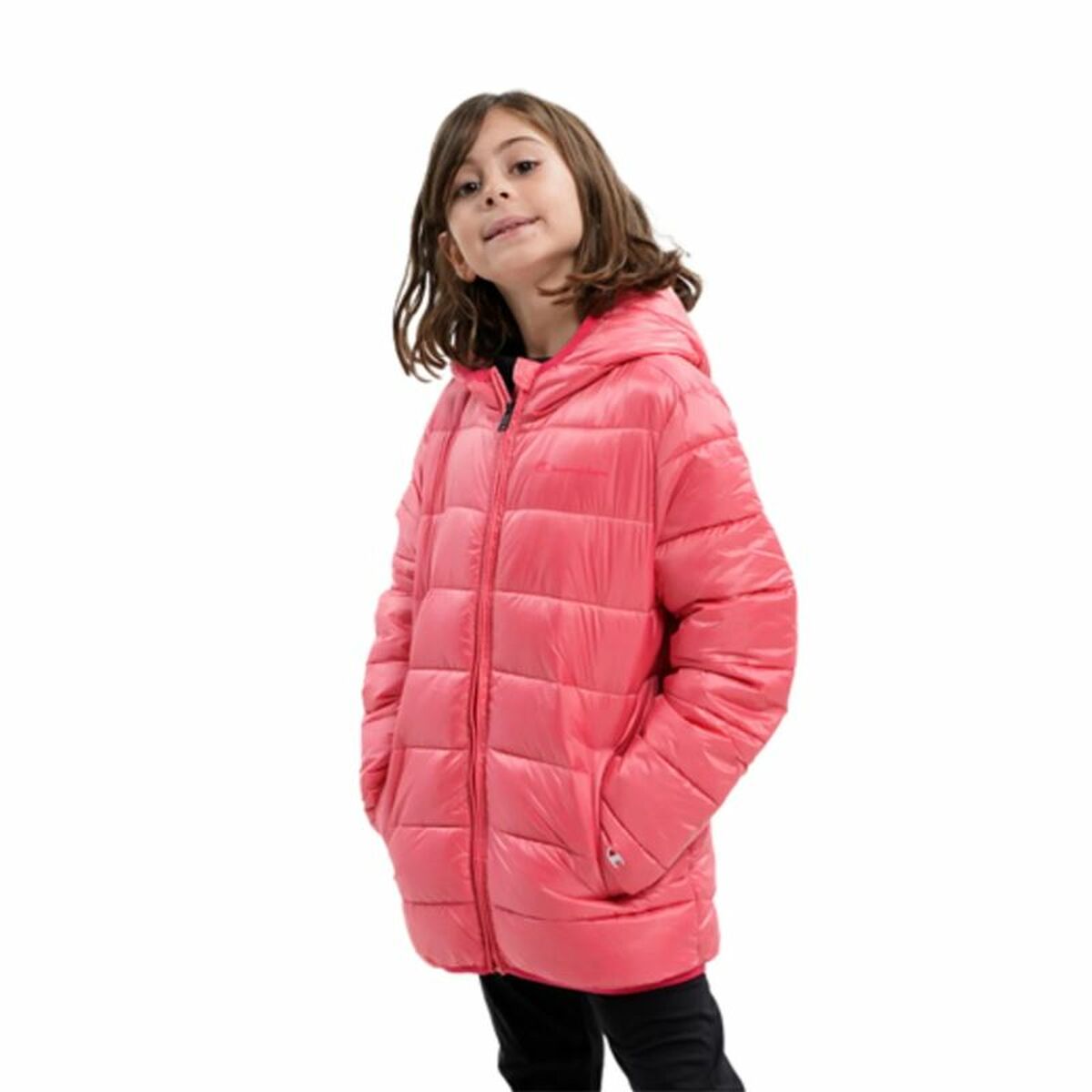 Champion White Dark Pink Jacket - Kindersportjas