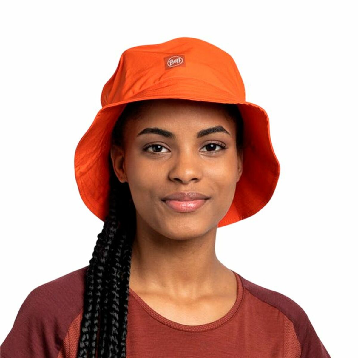 Hat Buff Solid Poppy L/XL-2
