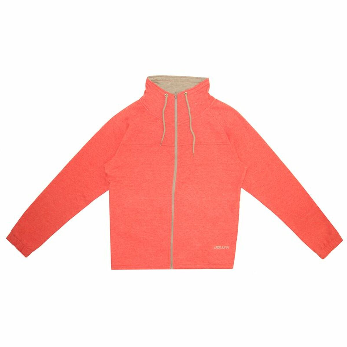 Hoodie met rits Joluvi Campus - grijs of zalmroze (XS-S)