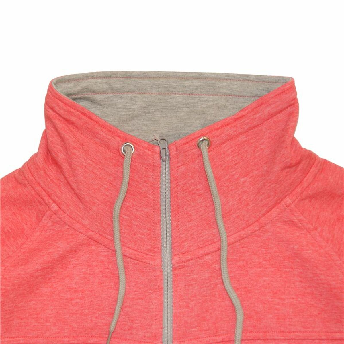 Hoodie met rits Joluvi Campus - grijs of zalmroze (XS-S)