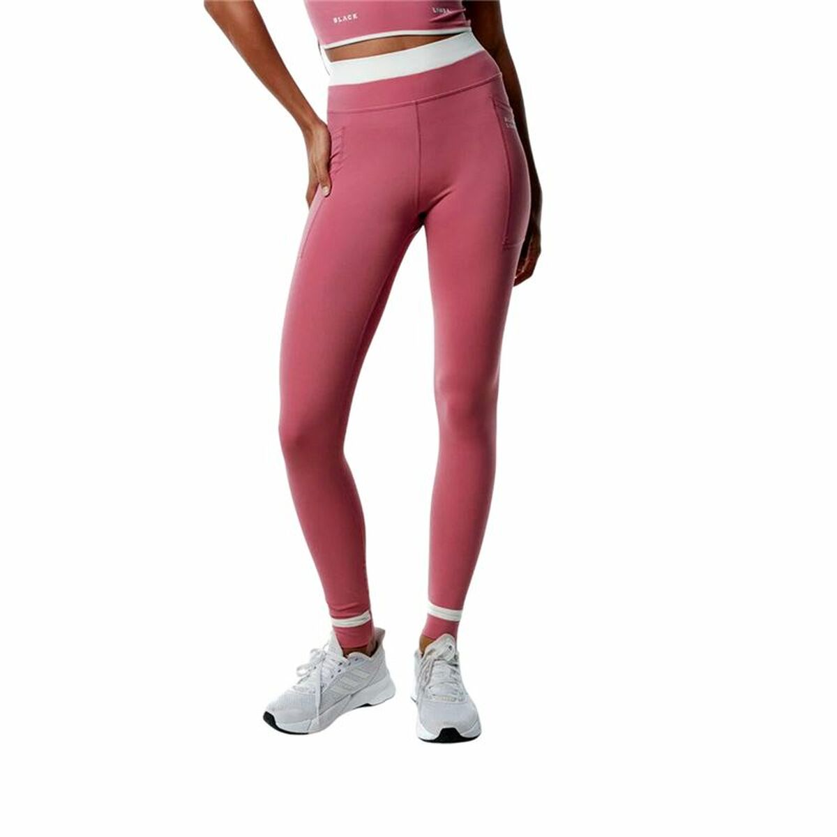 Dames Sportlegging Black Limba Courtedge - Pink
