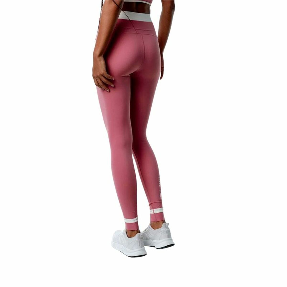 Dames Sportlegging Black Limba Courtedge - Pink
