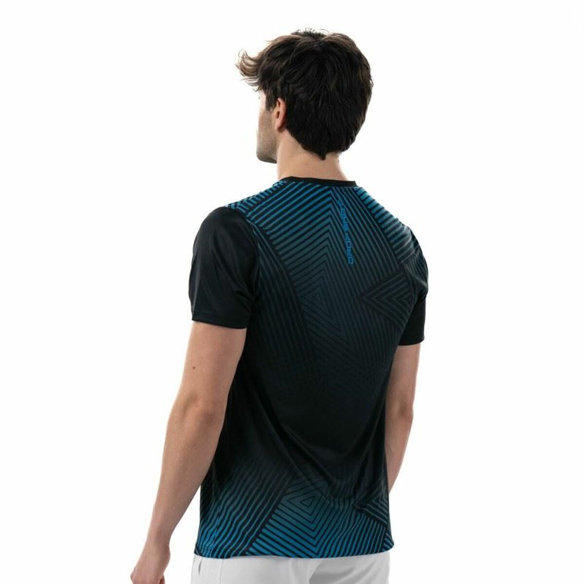 Men’s Short Sleeve T-Shirt Drop Shot Abian Campa Black Padel