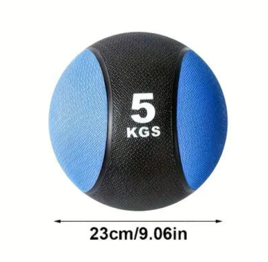 1pc 5kg Solid Rubber Medicine Ball - Gravity Ball for Fitness-2
