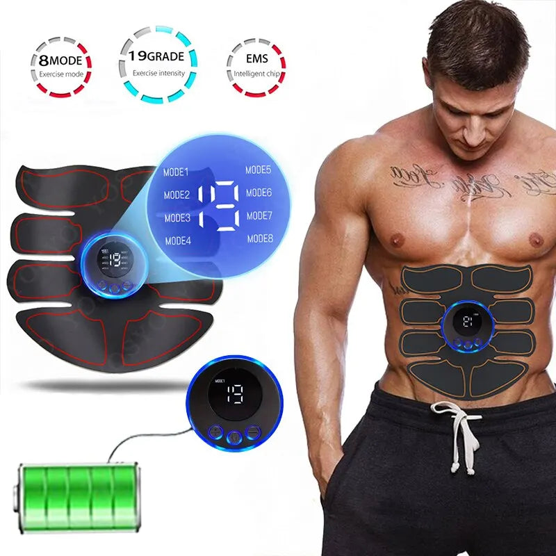 Abdominal Muscle Stimulator USB Rechargeable Training Patch-1