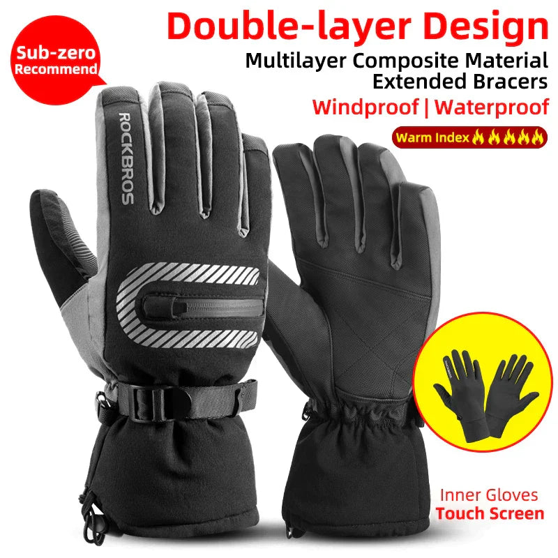 Thermal Warm Ski Gloves-1