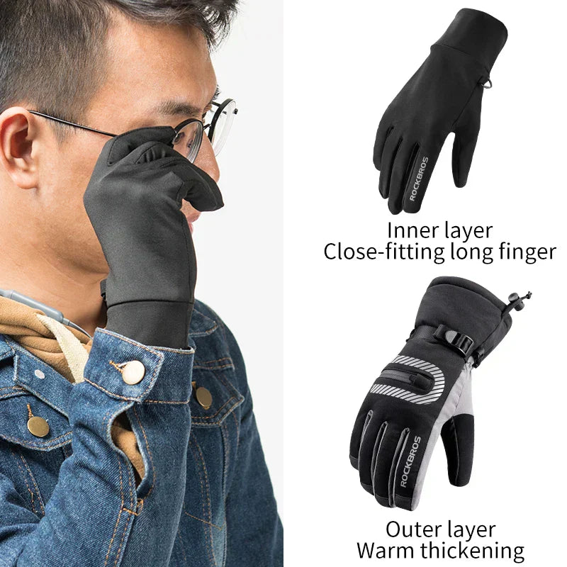 Thermal Warm Ski Gloves-3