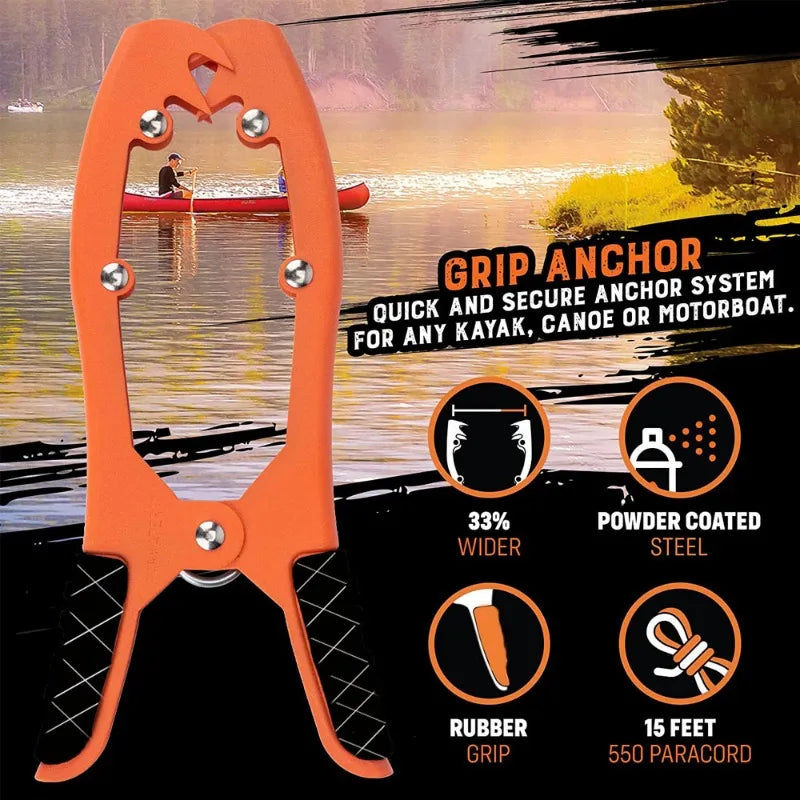 Kayak Anchor Gripper with Large Clamping Mouth-1
