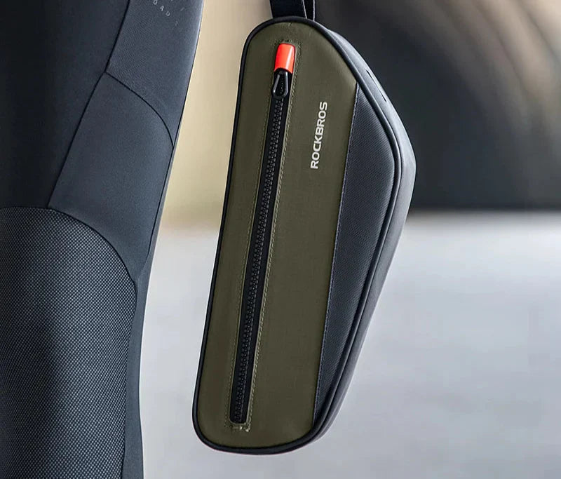 1.7L Bicycle Frame Tube Bag Reflective Green-4