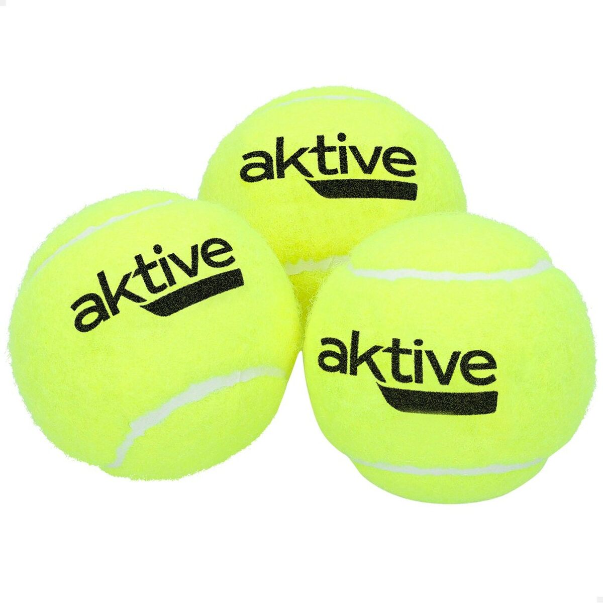 Aktive 3 Pieces Yellow 6 Units Padel Ballen