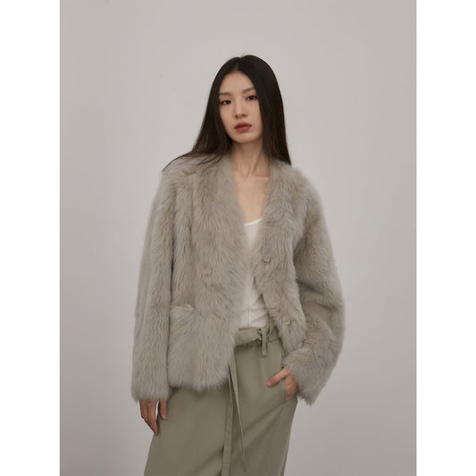 Fireladyfur Women's Pink Tuscan Sheepskin Coat“Babylon Phantom Nights”