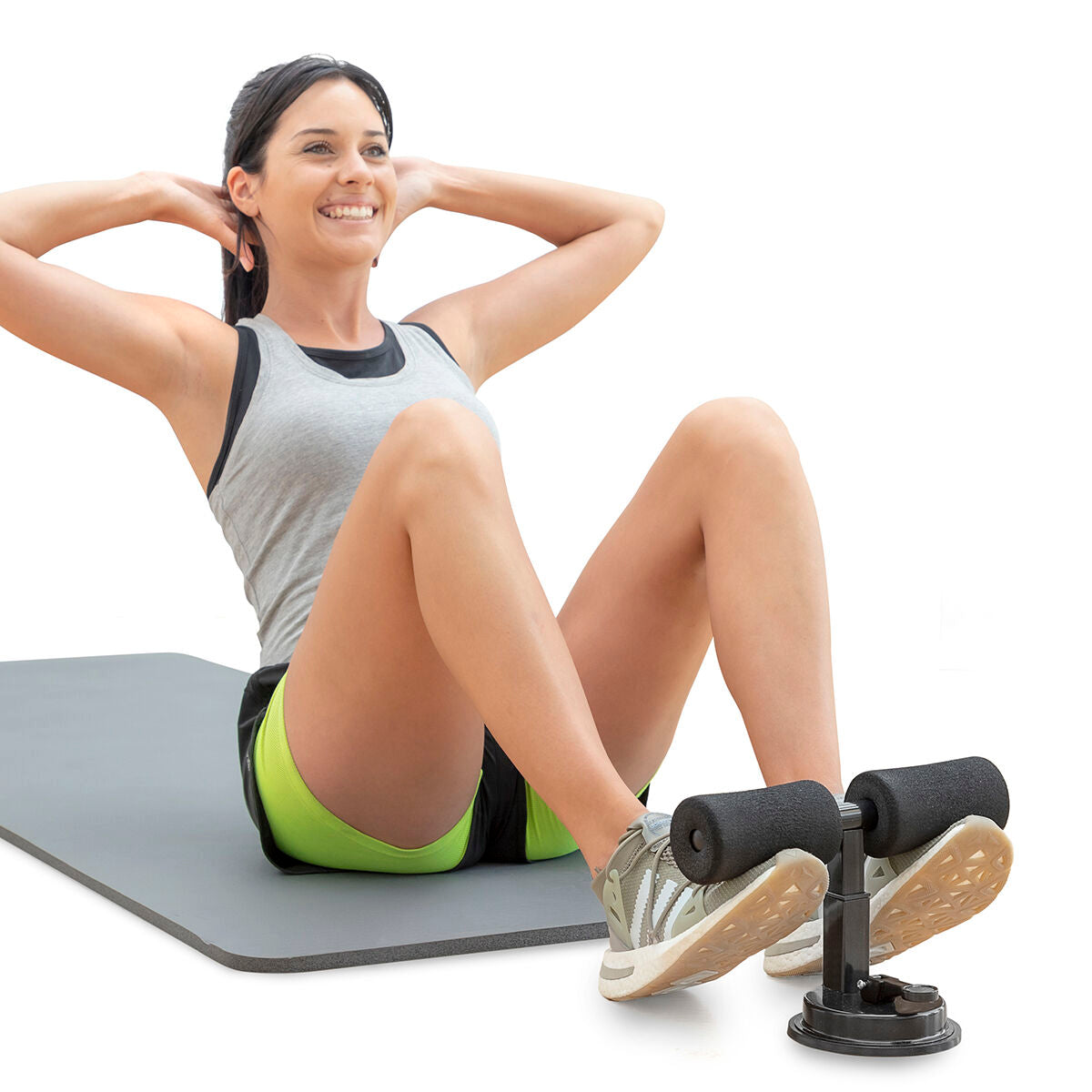 Sit-up Bar for Abdominals with Suction Pad and Exercise Guide CoreUp InnovaGoods