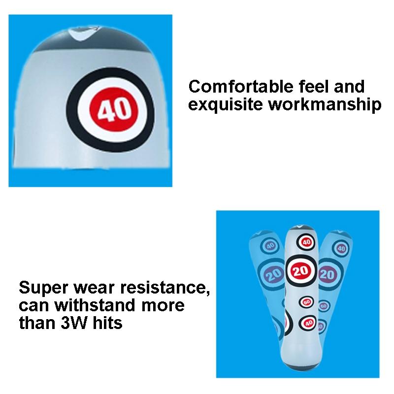 NNEDSZ 1.6M Inflatable Boxing Pillar Sandbag For Adult Children - Vent Toy Punching Bag Tumbler