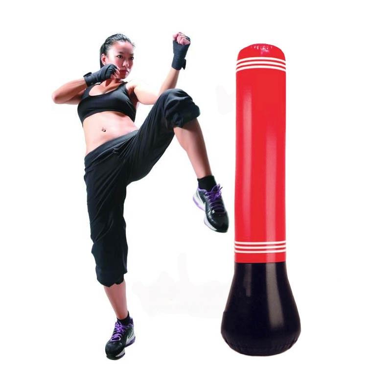 NNEDSZ 1.5M Inflatable Punching Bag For Adults And Children - Pvc Boxing Column Tumbler