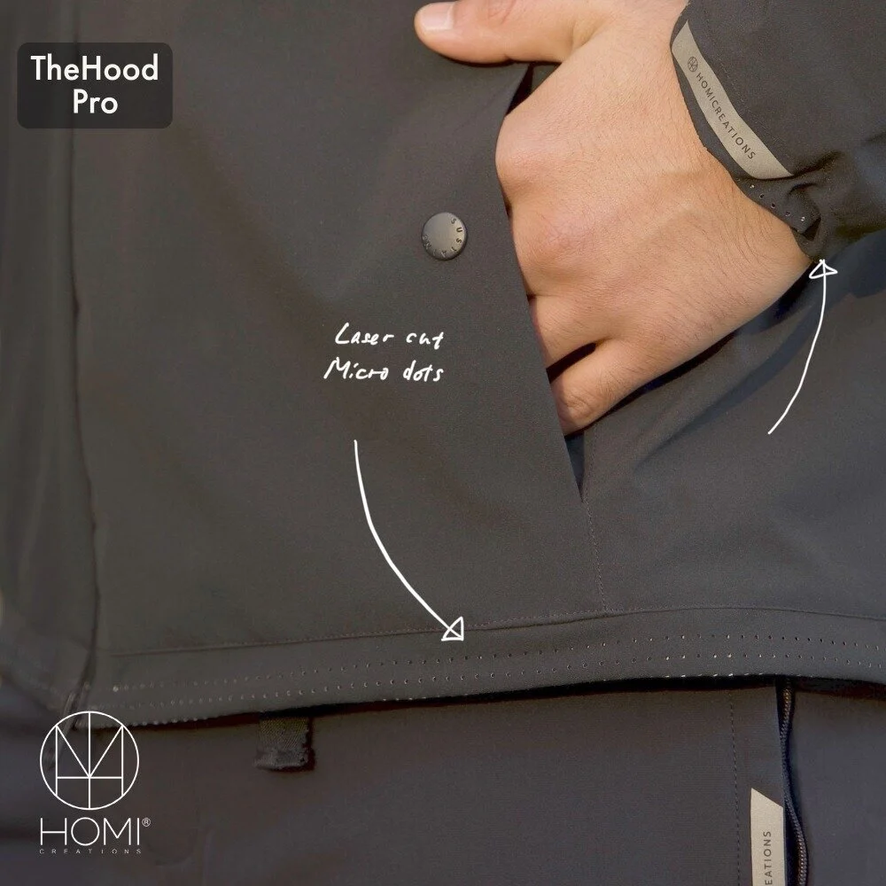 HOMI TheHood Pro - all weather waterproof jacket (Unisex) - 3 verschillende kleuren - Diverse maten