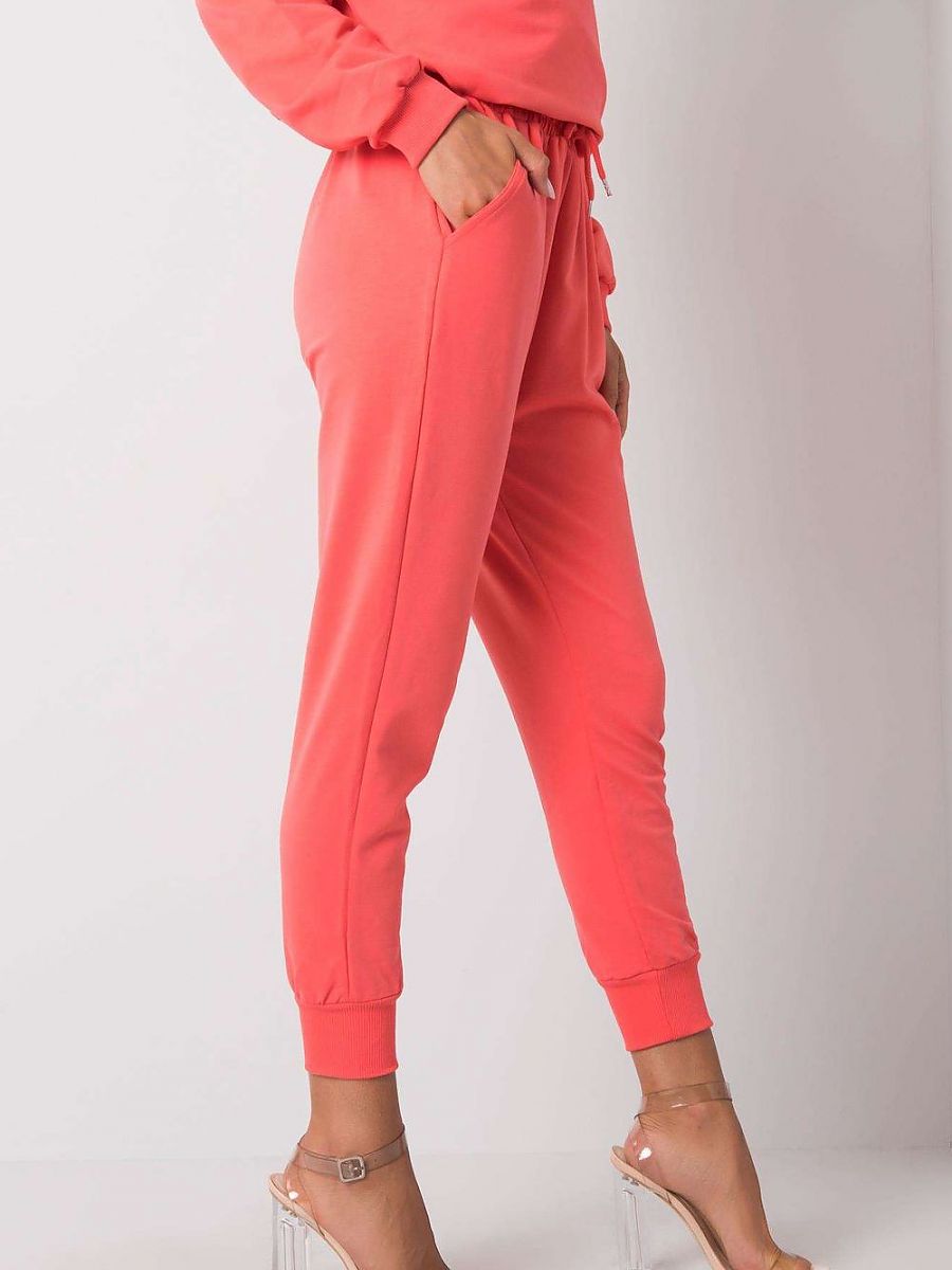 Damesjoggingbroek/Sweatpants Pink - Tracksuit trousers model 166657 Fancy (S/M of L/XL)