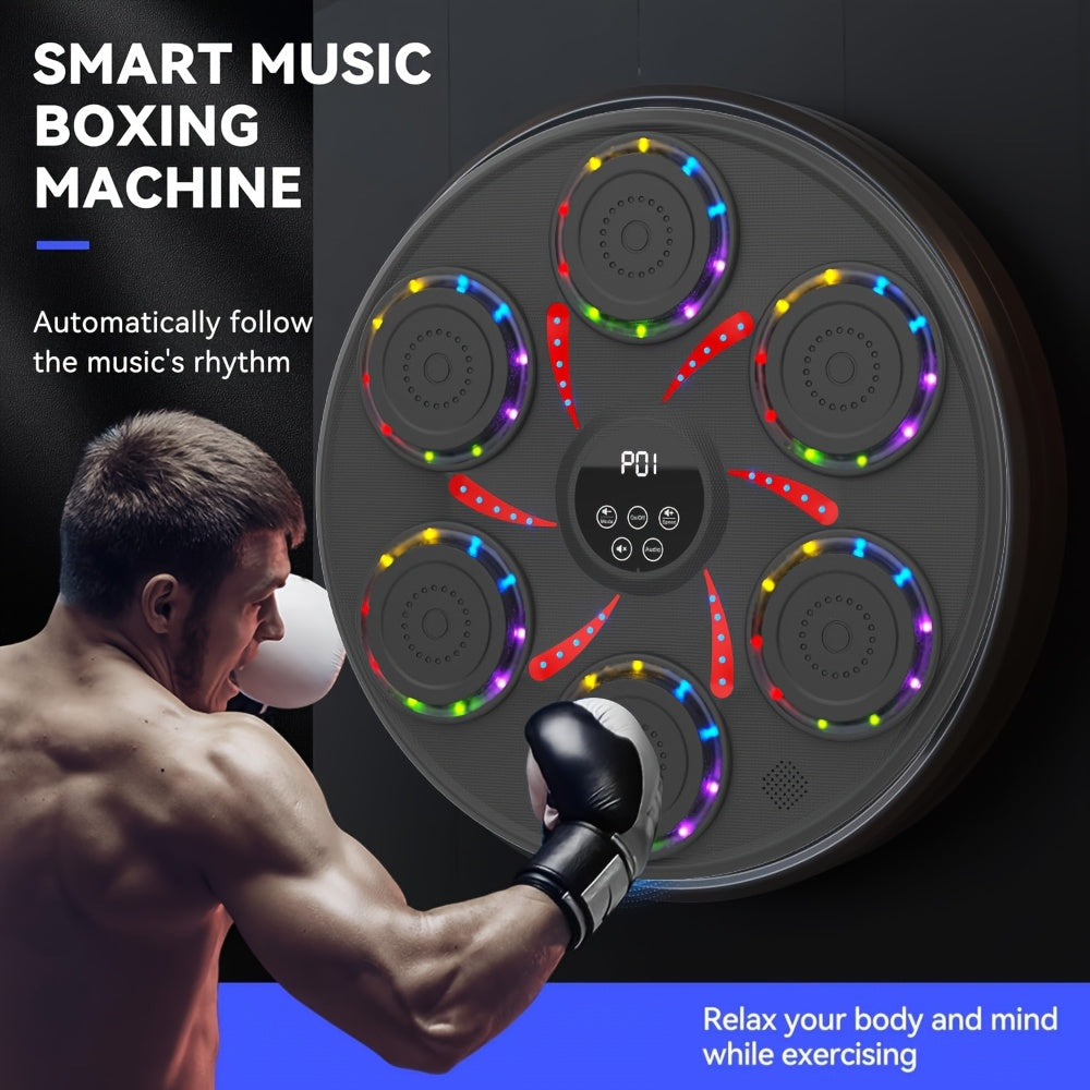 Smart Wireless Wall Boxing Machine with Gloves-3