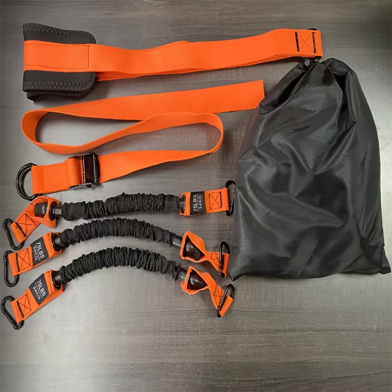 Adjustable Pull-Up Assist Belt with Resistance Bands-3
