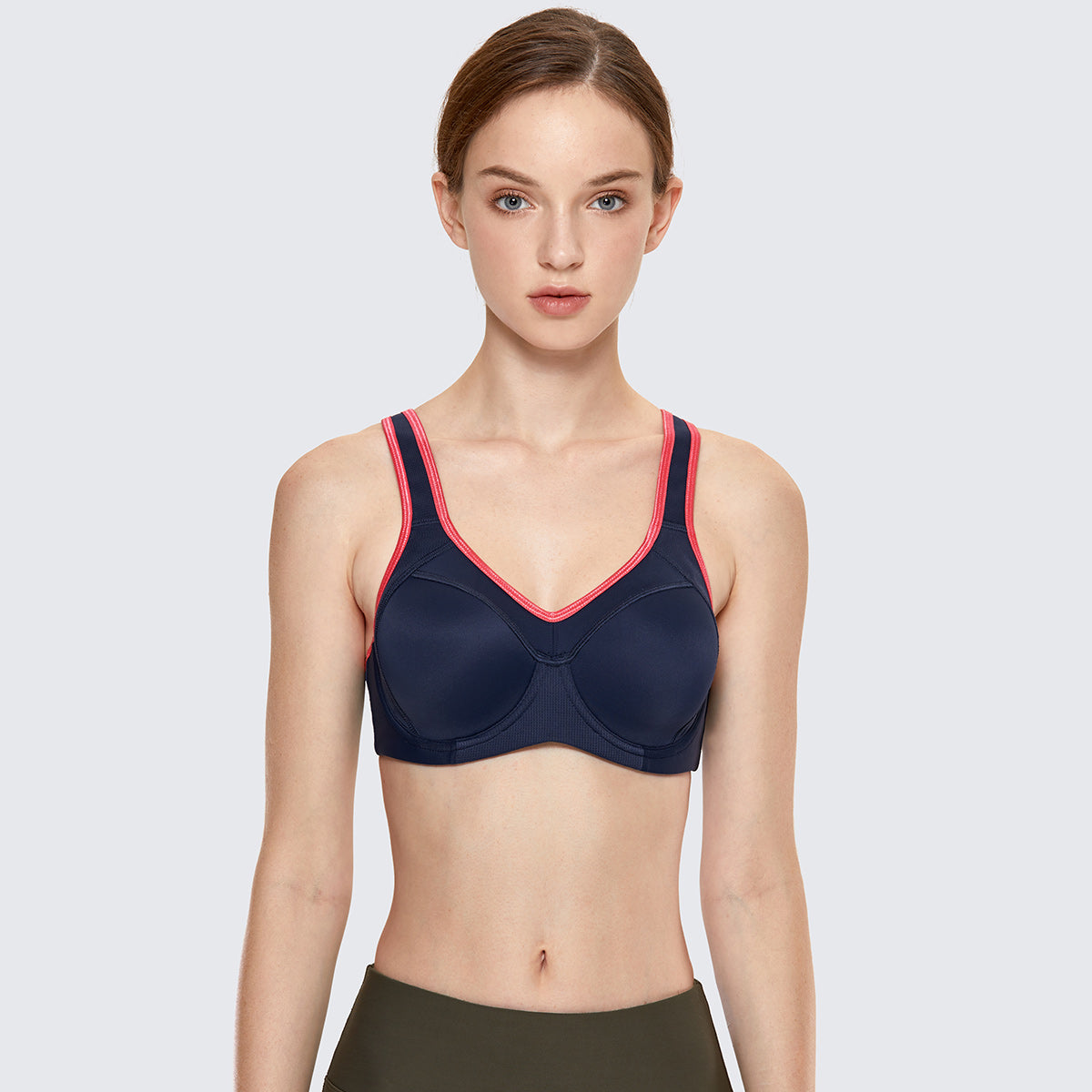 Full Support High Impact Padded Sports Bra-6