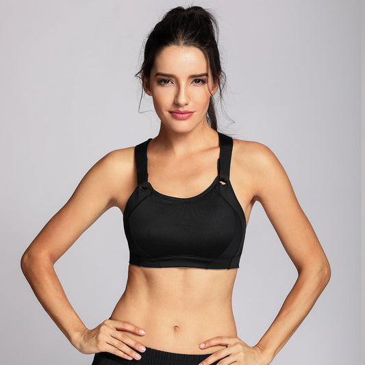High Impact Lightly Padded Wireless Workout Bra-0