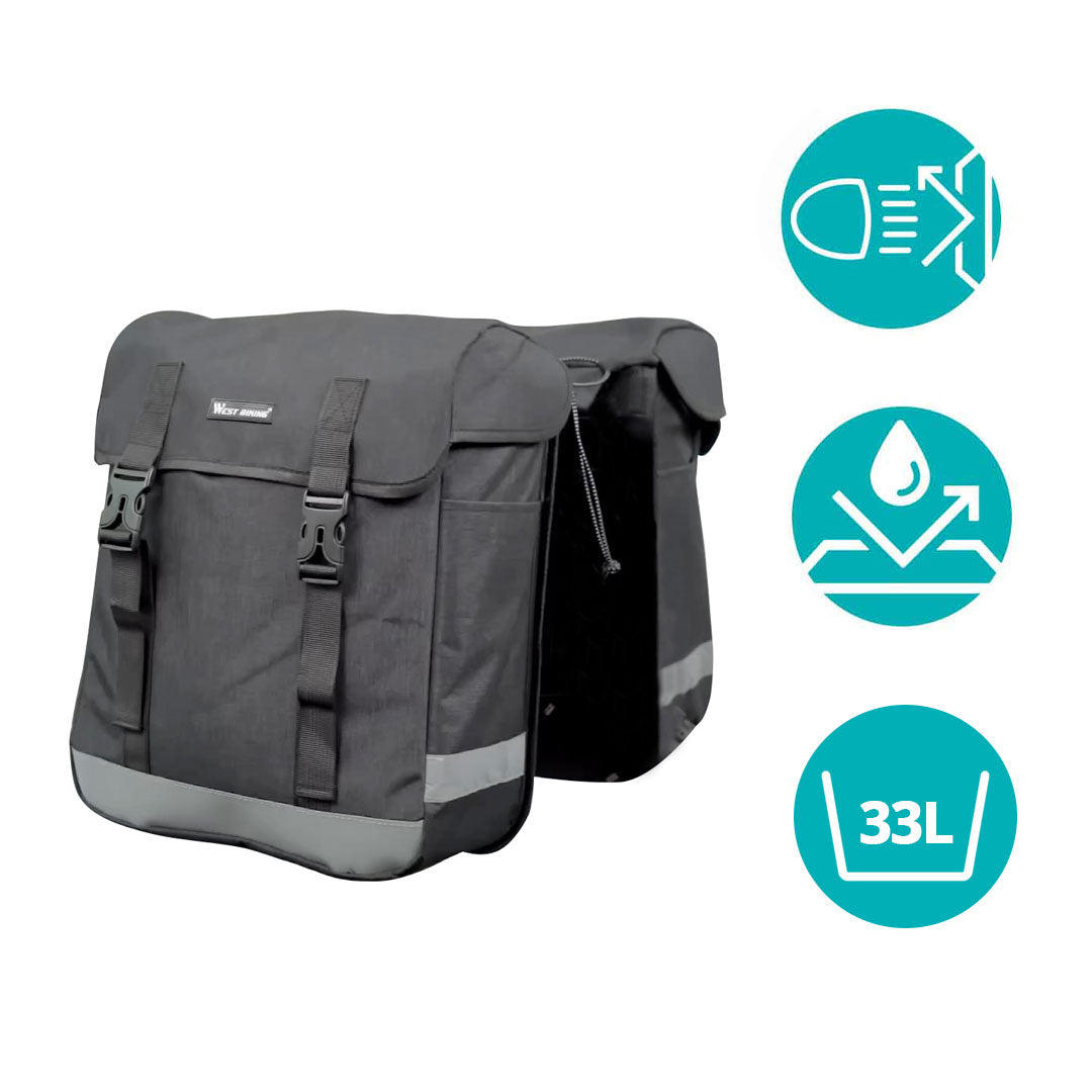 Geanta pentru bicicleta cu doua fete-3