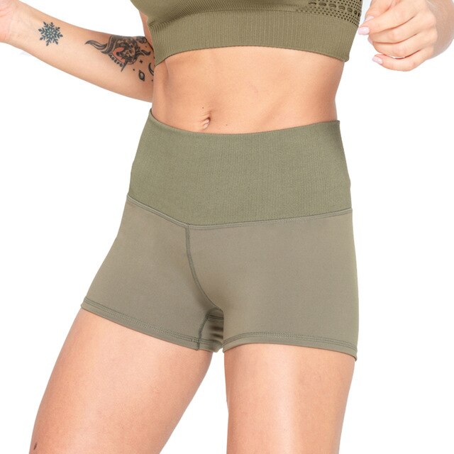 Seamless Yoga Shorts Solid Sports High Elastics Hip Lifting Short Pants Workout Push Up Gym Running Shorts Casual Female Outfits