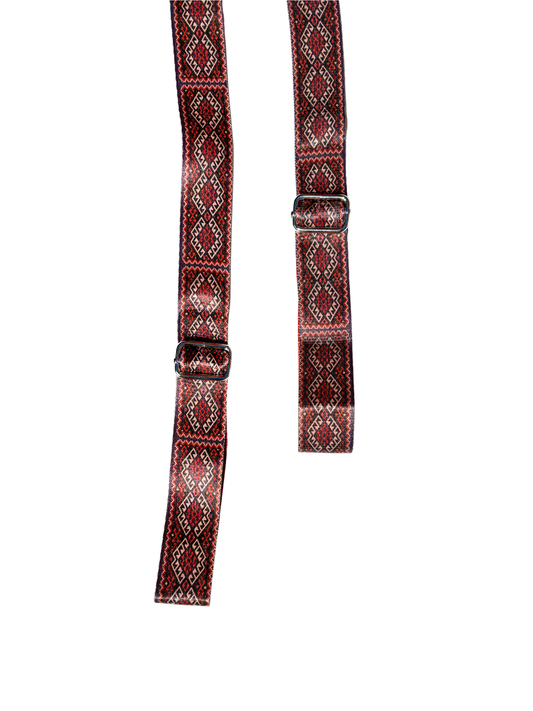 Moab Sunset Yoga Strap – Red Stretching Strap w/ Metal Buckles | Yune Yoga