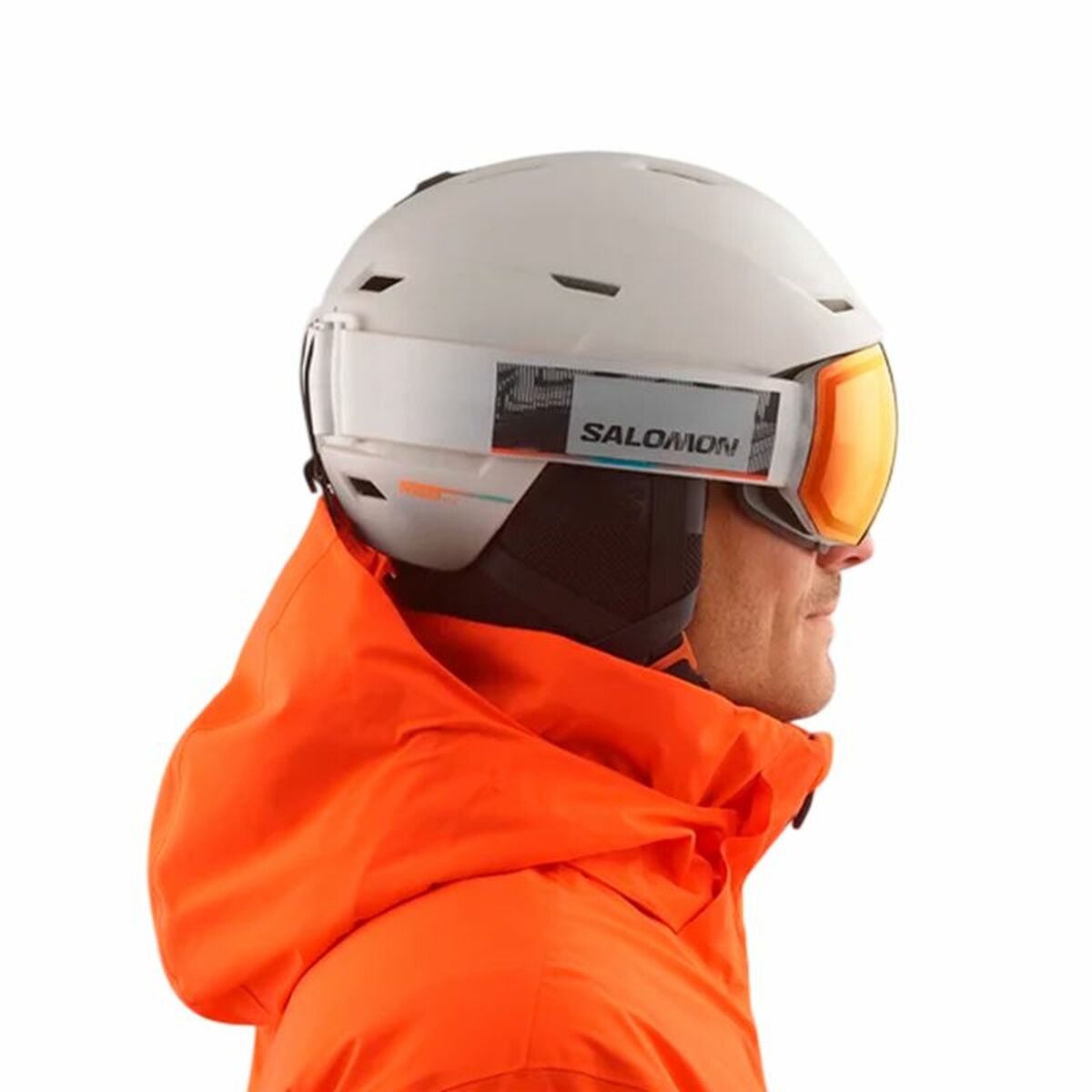 Ski Helmet Salomon L47610700 White Unisex