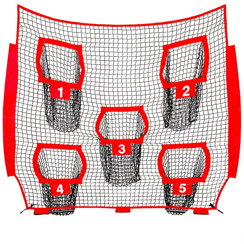 Football Outdoor Target Throwing Net with 5 Pockets-0