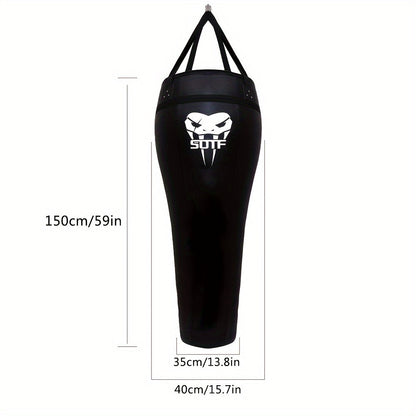 Muay Thai Hanging Sandbag Faux Leather-4