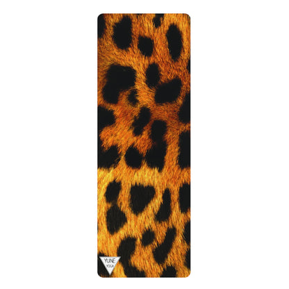 Natural Rubber Yoga Mat – 3mm Eco-Friendly, Non-Slip Mat for Hot Yoga, Pilates & Daily Practice | Leopard | Yune Yoga
