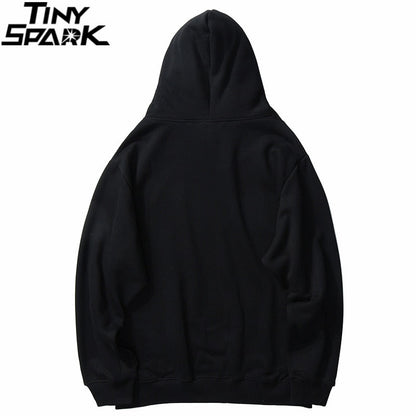 Men Hip Hop Streetwear Rainbow Mushroom Hoodie Sweatshirt Fleece Winter Harajuku Hoodie Pullover Cotton Hooded Sweatshirt