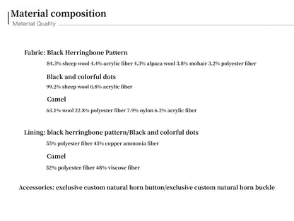 Fireladyfur Women's Raglan Sleeve Double-layer Collar Wool Coat"Moonlit Veil"