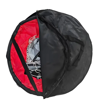 Portable Dual-Use Folding Soccer Goal - Red-0