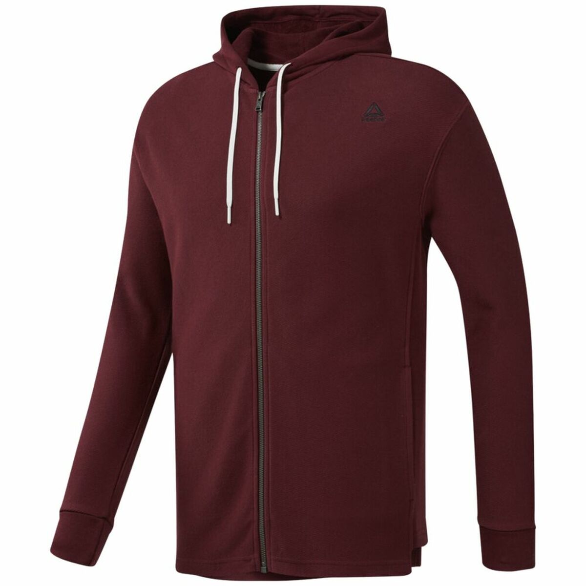 Men’s Hoodie Reebok TE TWILL FZ HOODIE EC079 Maroon-0